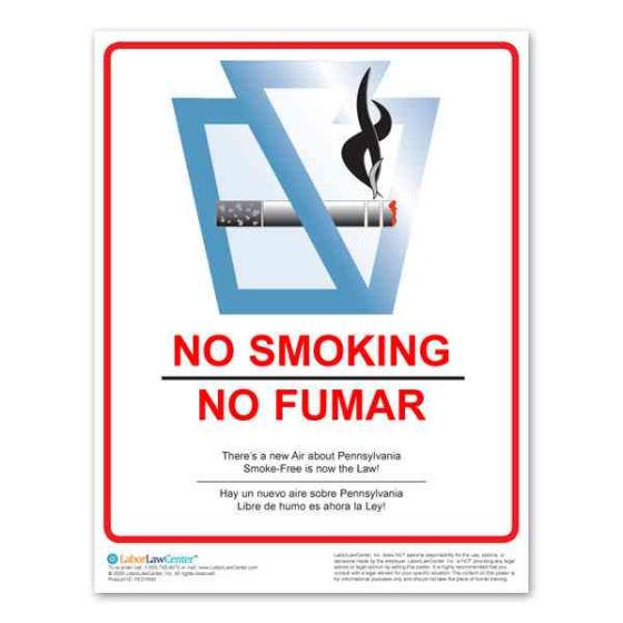 Pennsylvania No Smoking Poster