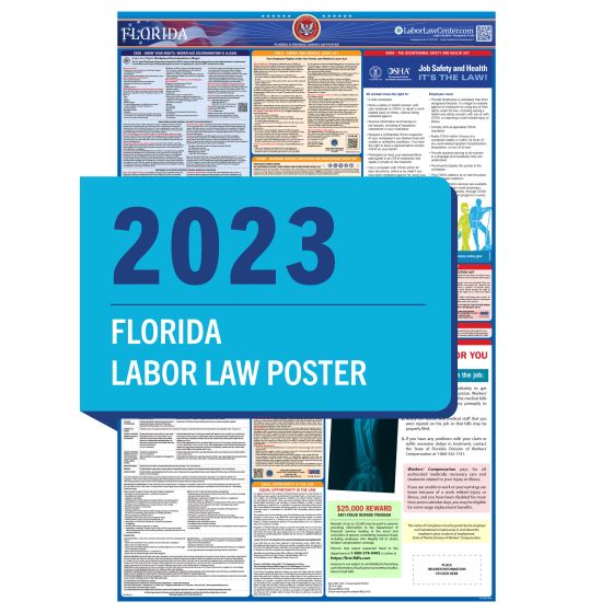 Florida & Federal Labor Law Posters - Unlaminated 