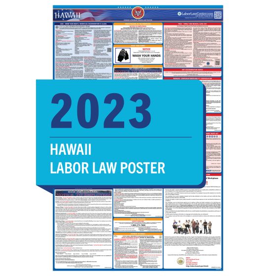 Hawaii & Federal Labor Law Posters - Unlaminated 