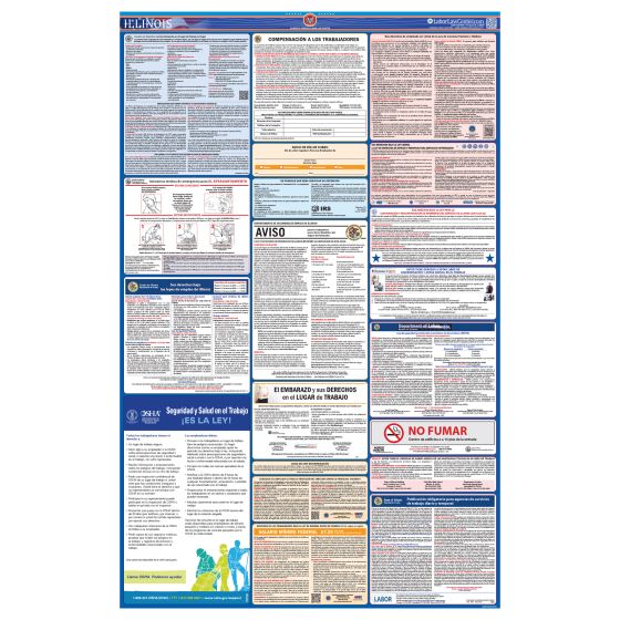 Illinois & Federal Labor Law Posters - Spanish