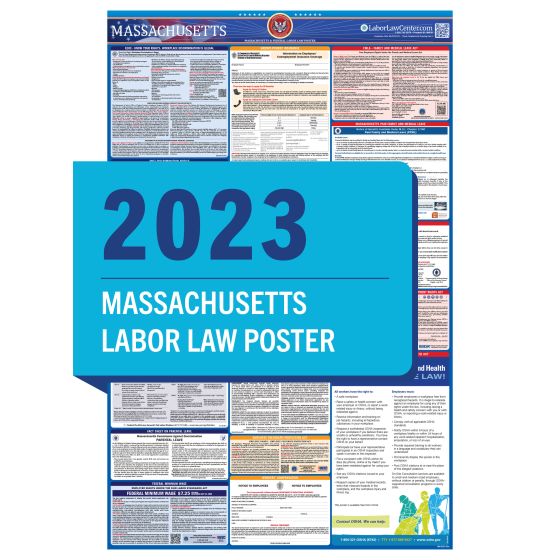 Massachusetts & Federal Labor Law Posters - Unlaminated 