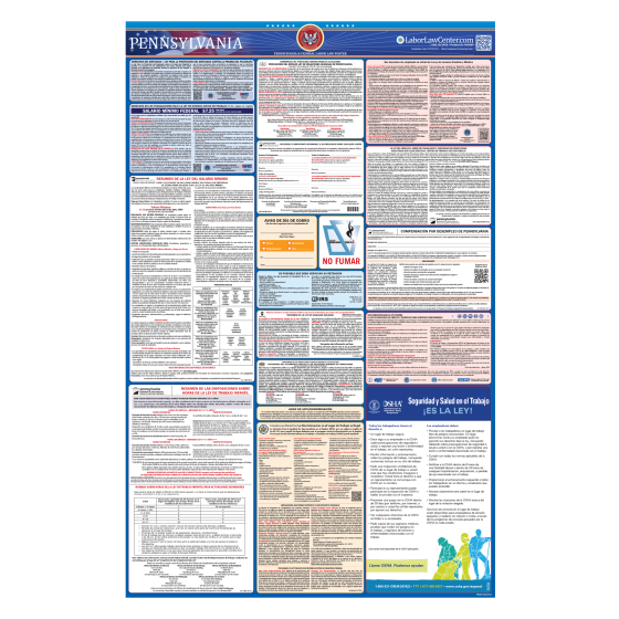 Pennsylvania & Federal Labor Law Posters - Spanish