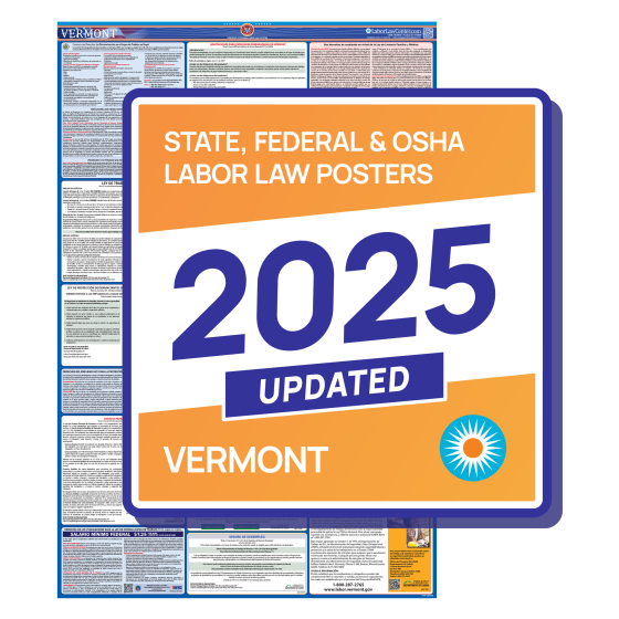 Vermont & Federal Labor Law Posters - Spanish