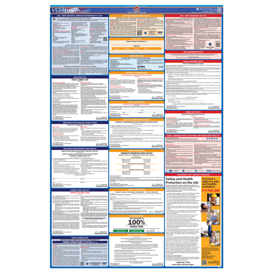 Vermont & Federal Labor Law Posters