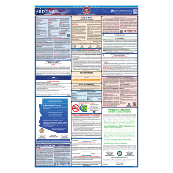 Arizona & Federal Labor Law Posters - Spanish