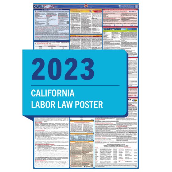 California & Federal Labor Law Posters - Unlaminated - Spanish - Preorder