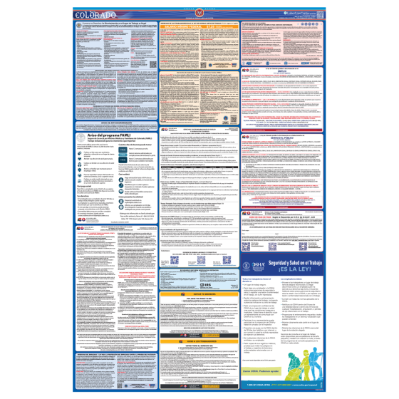 Colorado & Federal Labor Law Posters - Spanish