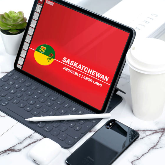 Saskatchewan Digital Labor Law Poster