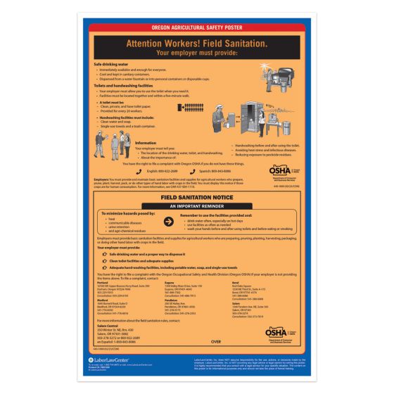 Oregon Agricultural Safety Poster