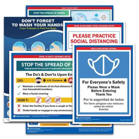 COVID-19 Prevention & Safety Poster Set