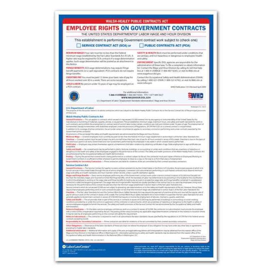 Walsh-Healey Public Contracts Act