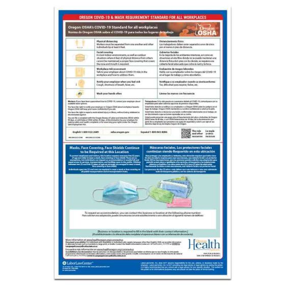 Oregon COVID-19 and Mask Requirement Notice