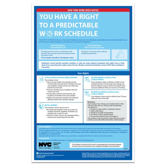 New York City Workweek Notice