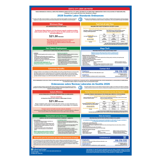 Seattle City Labor Law Poster