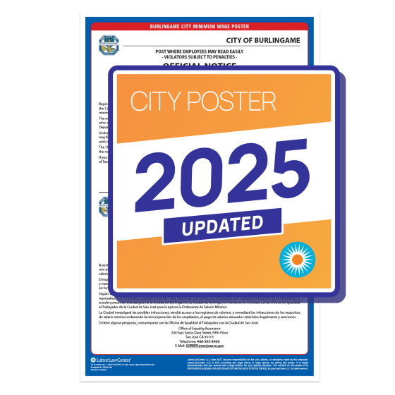 Burlingame Labor Law Poster