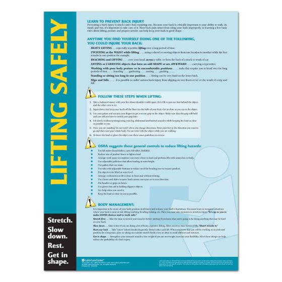 Lifting Safely Poster