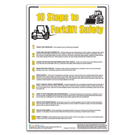 10 Steps to Forklift Safety