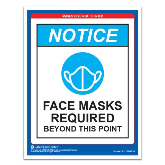 Masks Required to Enter Poster