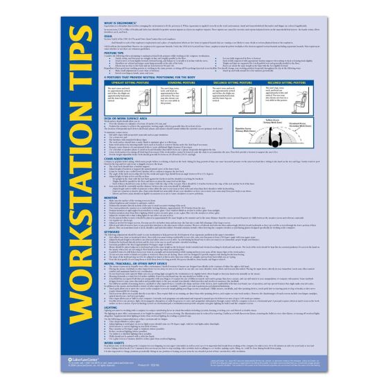 Workstation Safety Tips Poster