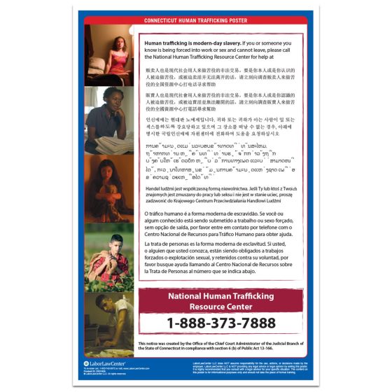 Connecticut Human Trafficking Poster