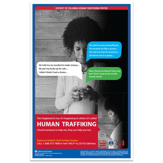 District of Columbia Human Trafficking Poster