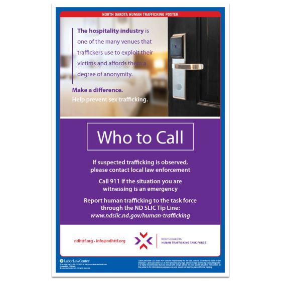 North Dakota Human Trafficking Poster