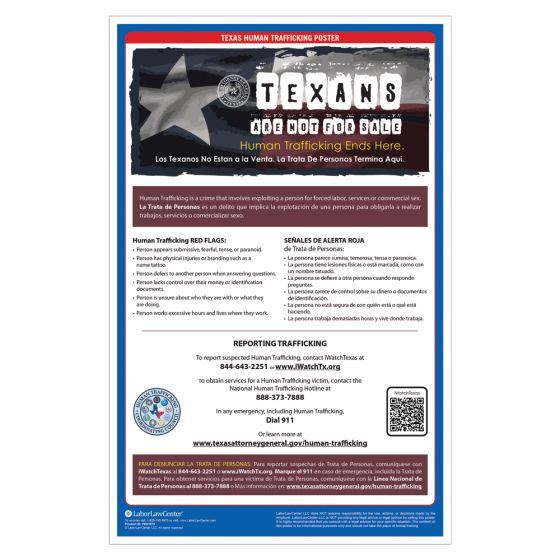 Texas Human Trafficking Poster