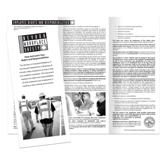 Nevada Workplace Safety Pamphlet