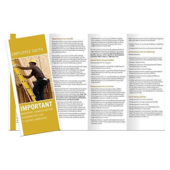 Florida Workers Compensation Pamphlet