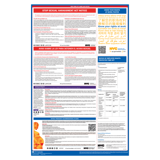 New York City Labor Law Poster