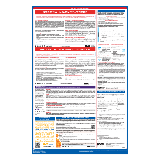 New York City Labor Law Poster