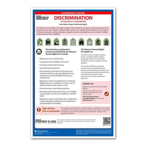 Missouri Discrimination in Housing Poster
