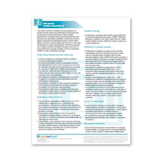 HIPAA Information Sheet