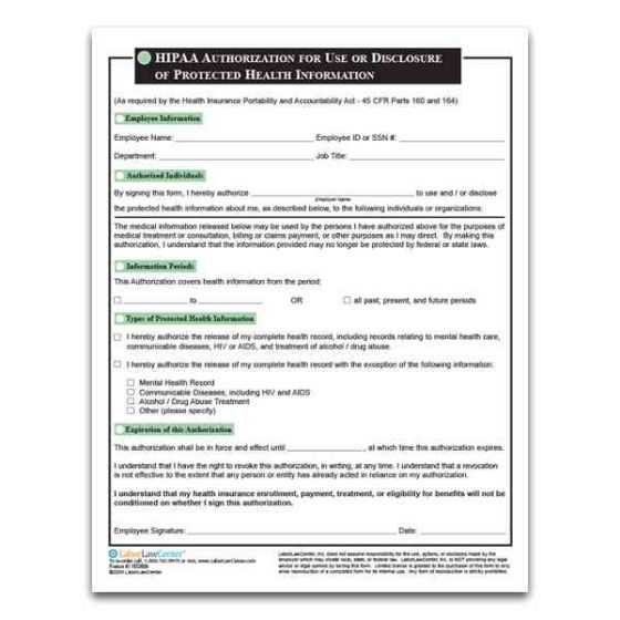 HIPAA Authorization Form