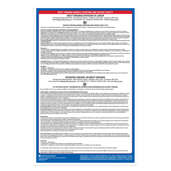 West Virginia Nurses Overtime and Patient Safety