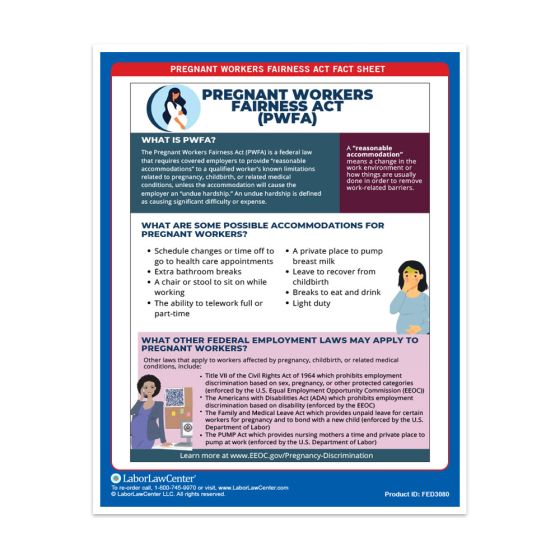 Pregnant Workers Fairness Act Fact Sheet