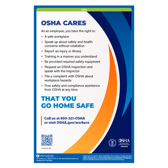 OSHA It's The Law Poster