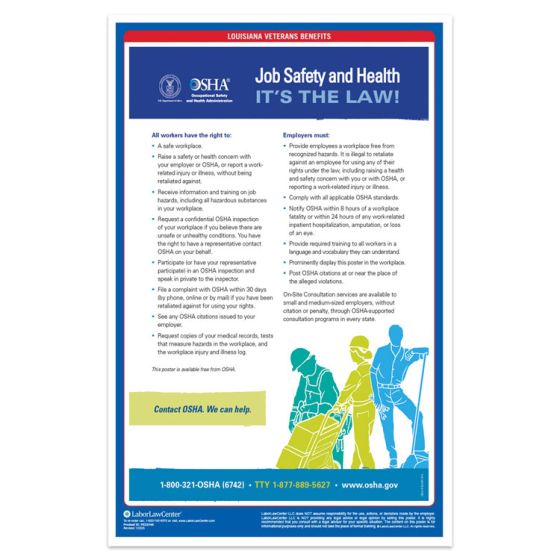OSHA It's The Law Poster