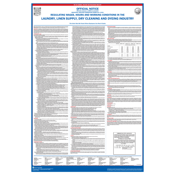 IWC Poster #6 Laundry, Linen Supply, Dry Cleaning and Dyeing Industry