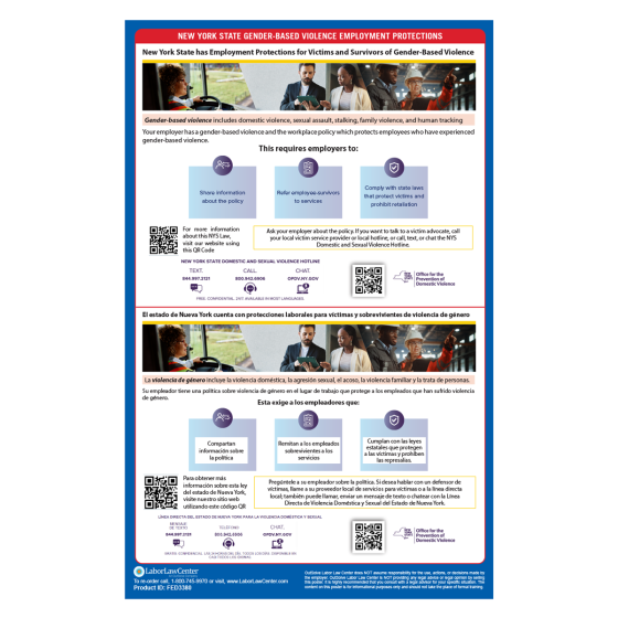 NEW YORK STATE GENDER-BASED VIOLENCE EMPLOYMENT PROTECTIONS