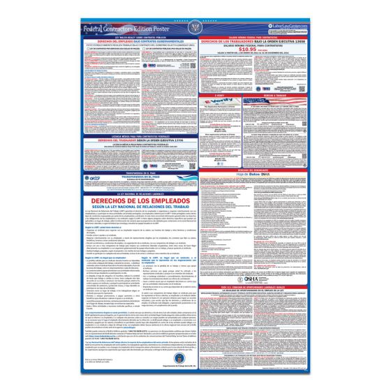 Federal Contractors Edition Poster - Spanish