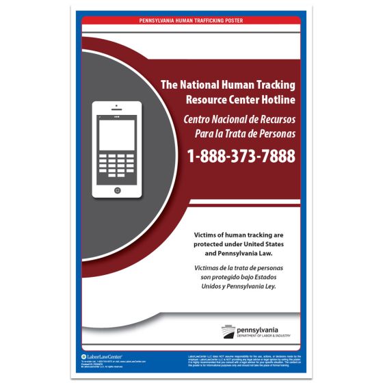 Pennsylvania Human Trafficking Poster