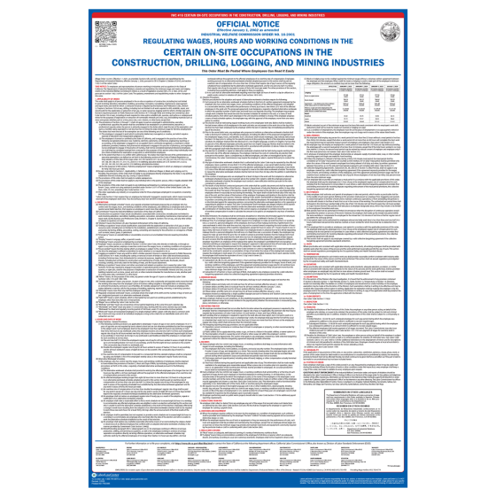 IWC Poster #16 Certain OnSite Occups in Constr, Drilling, Logging etc.