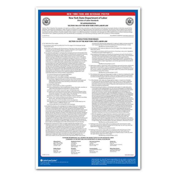 New York Food & Beverage Poster