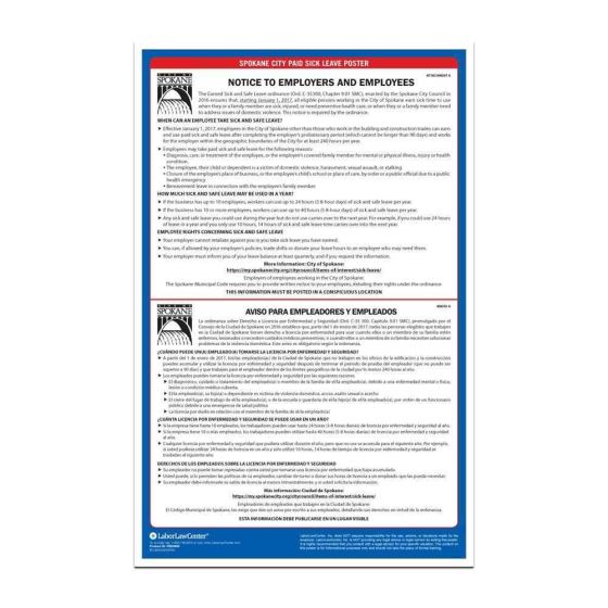 Spokane Labor Law Poster