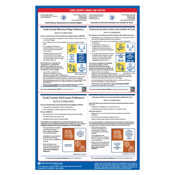 Cook County Labor Law Poster