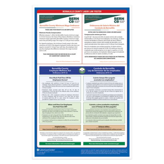 Bernalillo City Labor Law Poster