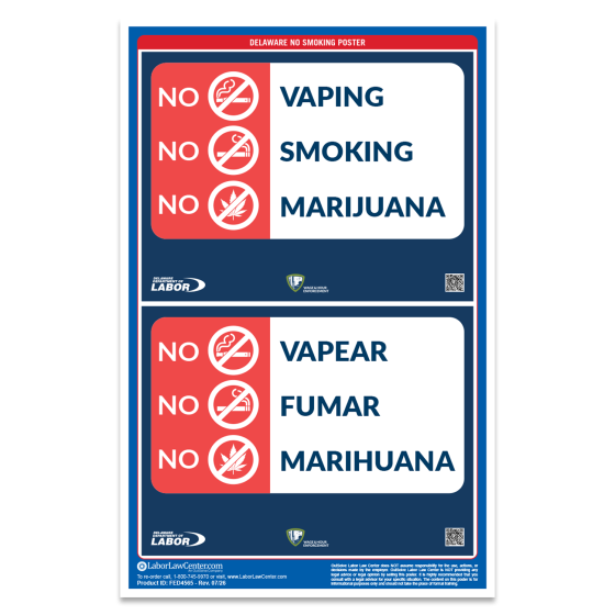Delaware No Smoking Poster