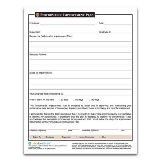 Performance Improvement Plan