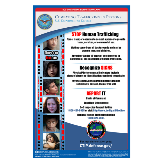 Department of Defense (DoD) Human Trafficking Poster